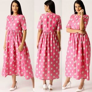 NWT! Cotton Candy Muslin Flare Dress Magic School Bus Dress Mrs. Frizzle